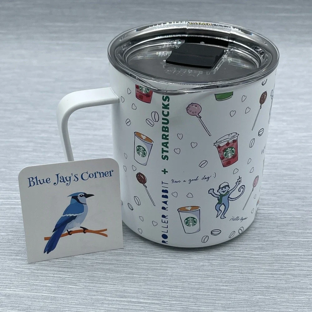 Starbucks Roller Rabbit Cup Stainless Steel Lid 12oz Candy Christmas 2025 MiiR